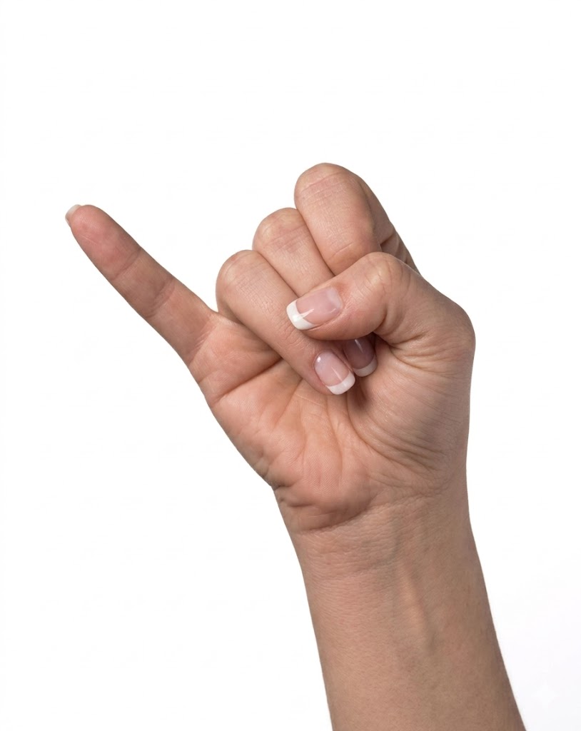ASL sign for J