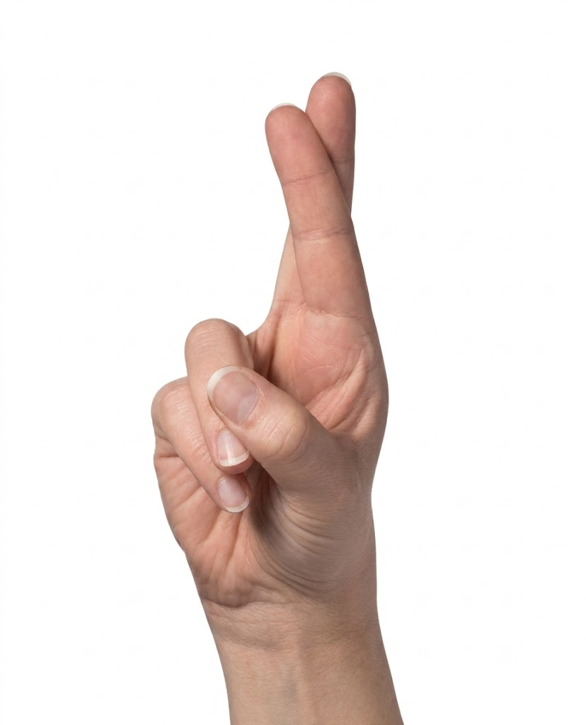 ASL sign for R