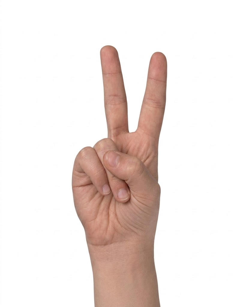 ASL sign for V